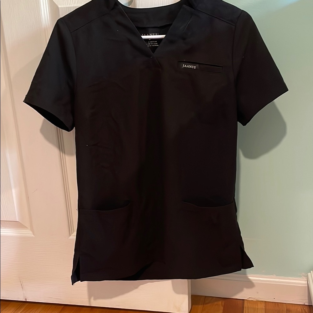 Jaanuu Black Women's Scrub Top